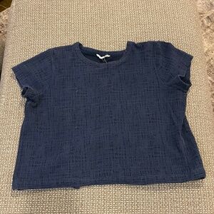 Madewell Blue Tie Back Top Size Small